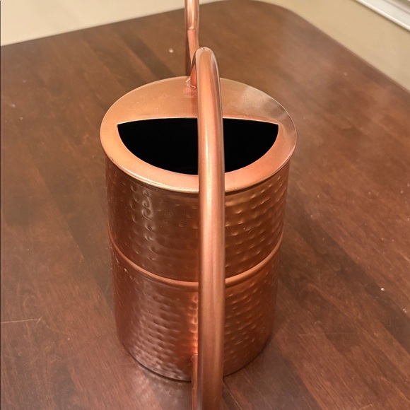 Hammered Copper plated Watering Can - Picture 2 of 5